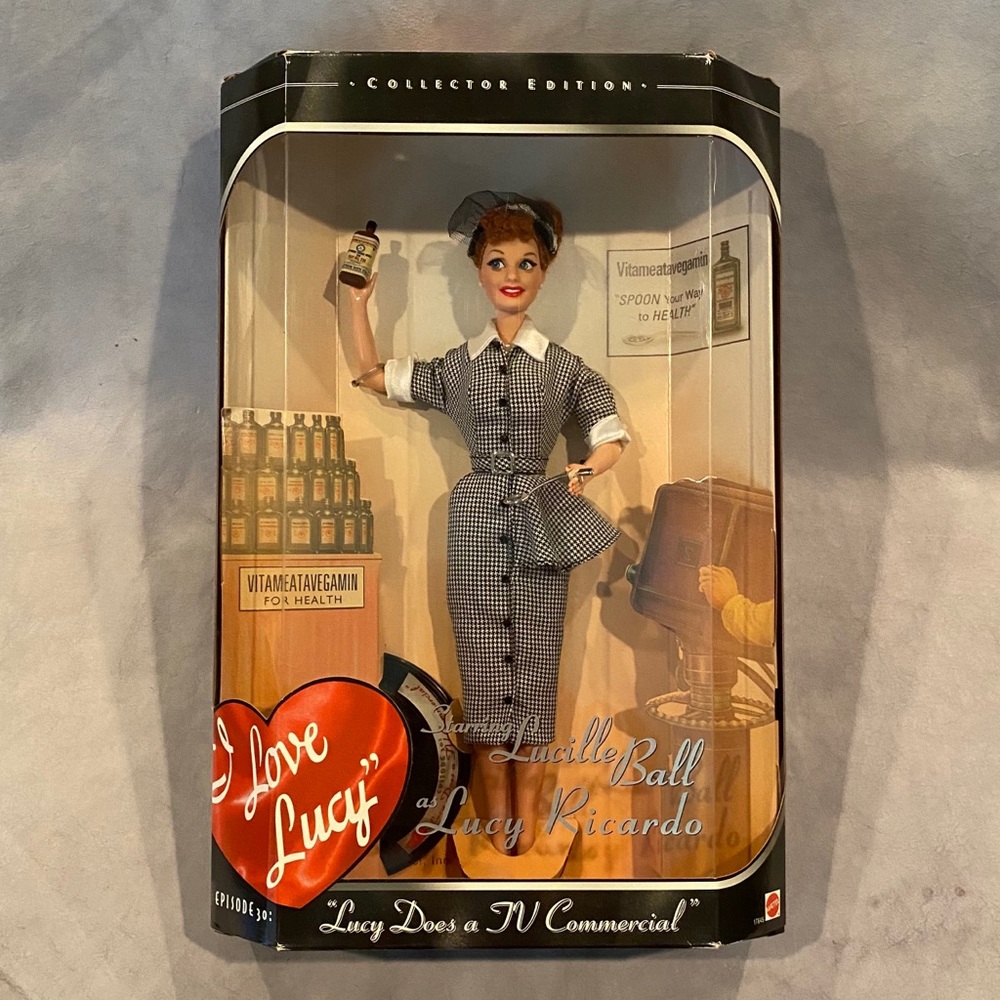 Lucy Does A TV Commercial 1997, 1st Lucy Doll by Mattel